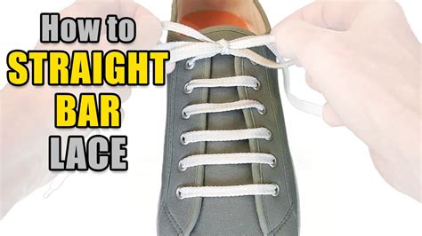 how to lace shoes straight across